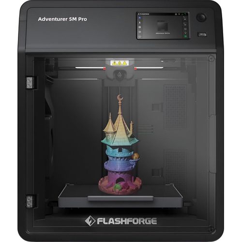 Flashforge Adventurer 5M Pro - 3D Drucker 600 mm/s – Benutzerfreundlich – Quick-Detach-Düse – Dual-HEPA-Filter – 220x220x220 mm - WLAN