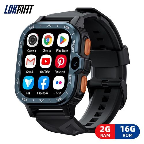 Telefon Smart Watch APPLLP 4 MAX Vollnetzwerk-Plug-in-Karte WLAN-Videoanruf Marineblau (16G)