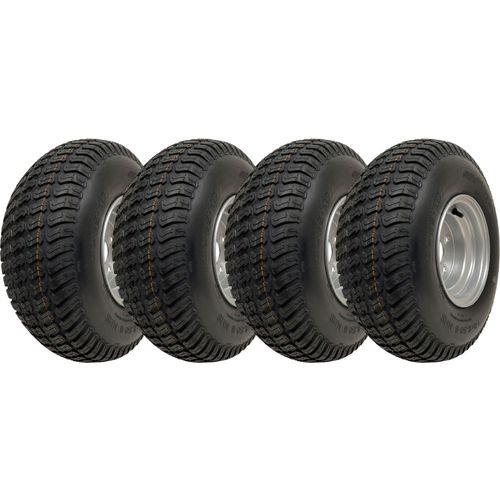 18x6.50-8 Rasenmäher Gras Reifen auf Felgen 4 Ply Wanda P332 4x4" PCD Felge (Satz von 4)