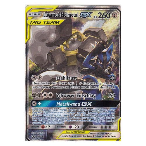 SM192 - Lucario & Melmetal GX - Promokarte - Deutsch