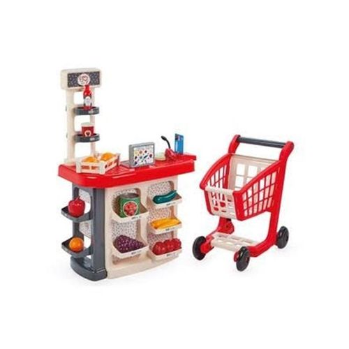 Ecoiffier Grocery counter + Trolley