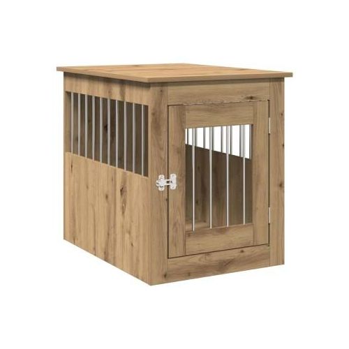 VidaXL Hundekäfig im Möbel-Stil eiche 75 cm, 55 cm, 65 cm