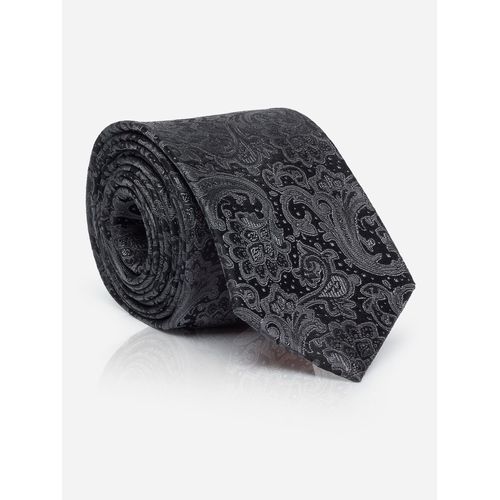 Krawatte MONTI "LUAN", Herren, grau (grau mit paisley, muster), Seide, Krawatten, aus 100 % Seide – mit edlem Paisley-Muster für festliche Anlässe