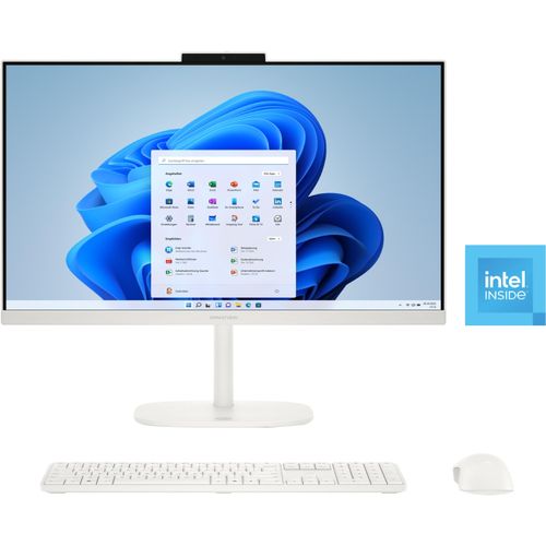 HP All-in-One PC "24-cu0211ng", cashmere weiß, Windows 11, 8 GB RAM 512 GB SSD, Desktop-PCs