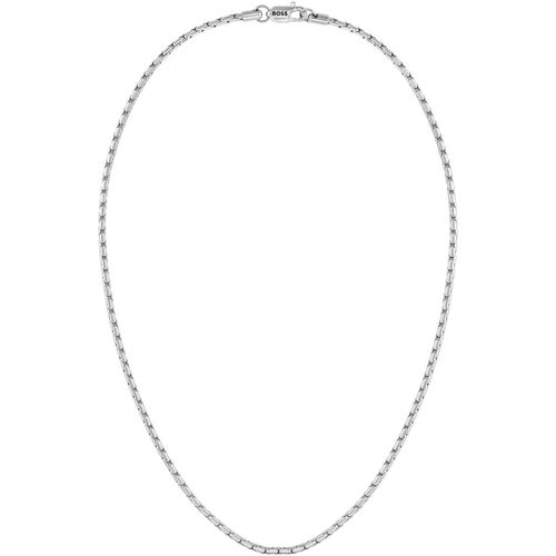 Edelstahlkette BOSS "EVAN", silber (edelstahlfarben), Halsketten, Herren, Edelstahl, L: 56 B: 3mm, Edelstahlkette, B:3mm