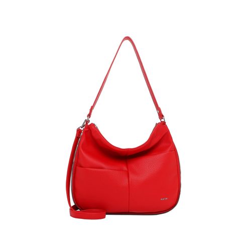 Beuteltasche EMILY & NOAH "Beutel E&N Beziers RUE 09", Damen, Gr. B/H/T: 32cm x 29cm x 7,5cm 0, rot (rot 600), PVC, Taschen Beuteltasche