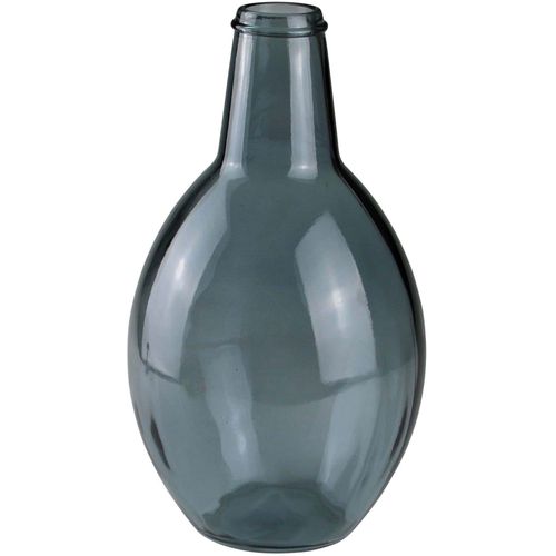 Bodenvase AM DESIGN, blau (dunkelblau), B:20cm H:38cm T:20cm, Glas, Vasen, Bodenvase, mundgelasen, Höhe 38 cm