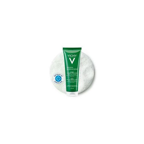 Vichy Normaderm Tri-Activ Reinigung 3 in 1, Porenreiniger für fettige Haut 125 ml