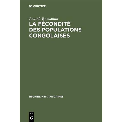 La fécondité des populations congolaises