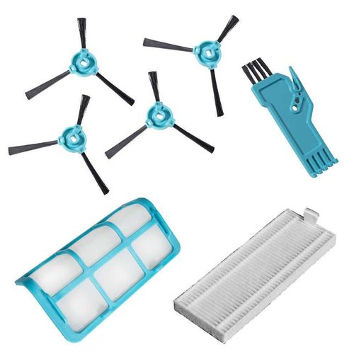 Cecotec Verbrauchsmaterialien für Congas Serie 950. Verbrauchsmaterialpackung mit 4 Seitenbürsten und Filtern