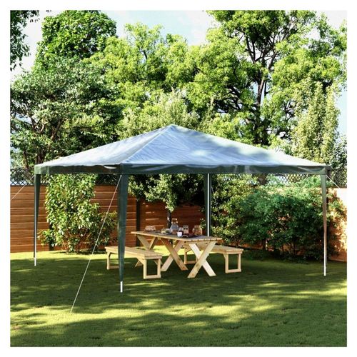 Partyzelt 4x4 m Grün 90 g/m², Pavillon für Garten, Festzelt, Gartenpavillon für Garten, Party, Festival, Hochzeit