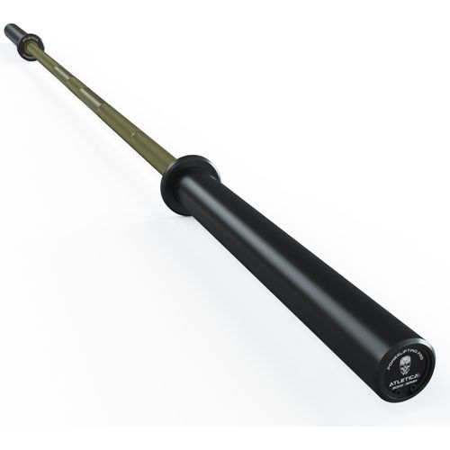 ATLETICA Beta Powerlifting Langhantel | Entfessele Dein Powerlifting-Potential | 20kg | IPF-Markierung | Farbe - Military Green