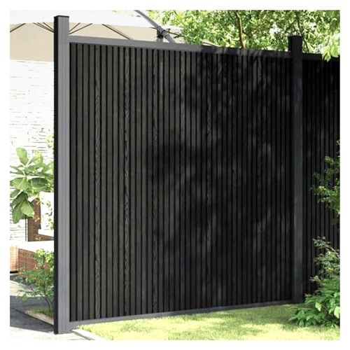 Zaunelement Grau 173x186 cm WPC Zaunelemente