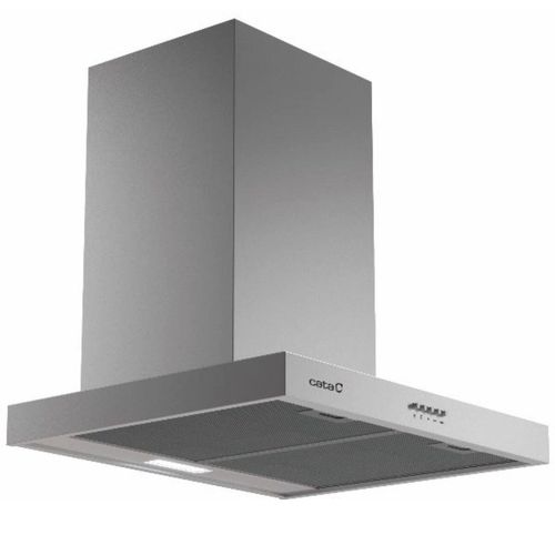 Konventioneller Rauchfang Cata S PLUS 7010 X 70 cm Silberfarben