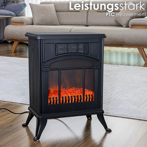 Zilan Elektrokamin mit Heizung Heizlüfter energiesparend 1900W Elektro Kamin mit Heizung Kaminillusion Flammeneffekt Elektroheizung geräuscharm Kaminofen Elektrischer Heizung