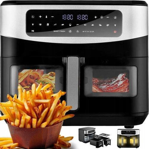 Fettfreie 10L Xxl Heissluftfritteuse,Air Fryer, Einkammig, 2600W Fritteuse