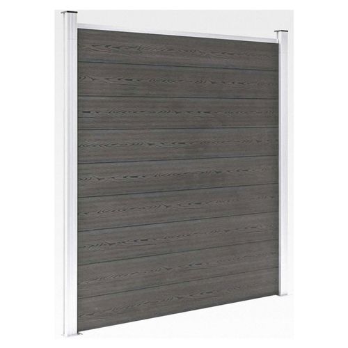 Gartenzaun Sichtschutzzaun Windschutzzaun Lamellenzaun 180x186cm Grau