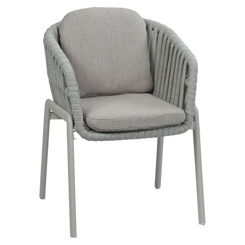 Dining Gartenstuhl Porto | Natur & Creme | Aluminium & Rope