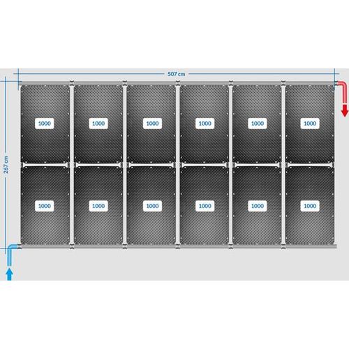 OKU Solarabsorber Pool-Solarheizung SET 24a - 12 Absorber