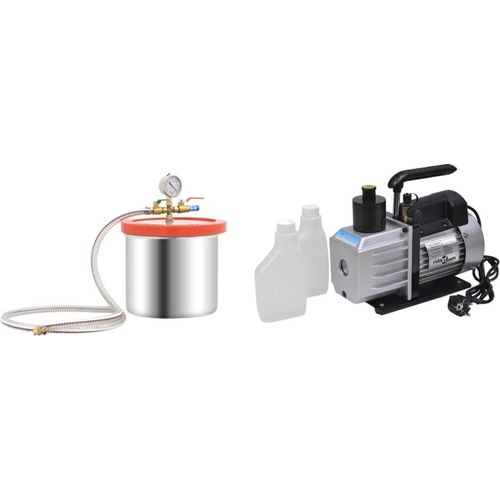 Vakuumkammer mit 2-stufiger Pumpe 7,4 L