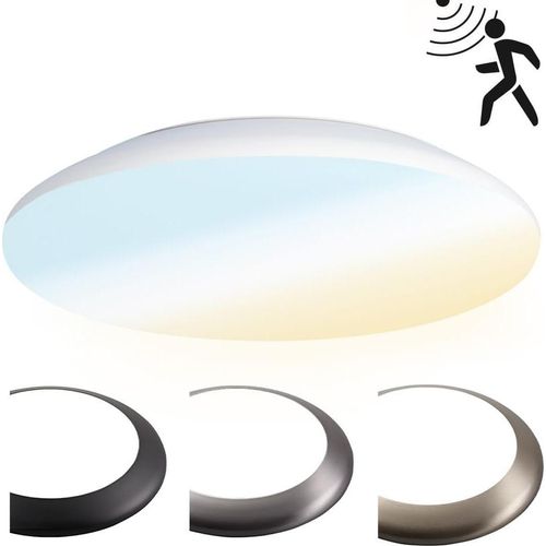 hoftronic LED Deckenleuchte 25W 2600lm IP65 IK10 Weiß Bewegungsmelder