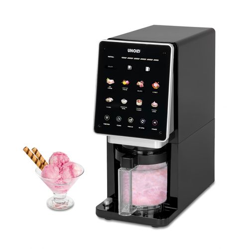 Unold 48805 Eismaschine Cream Dream, 8 Programme, Eiscreme, Gelato, Sorbets, Slush, Frozen Drinks & Smoothie Bowl, Touchscreen, 3 Behälter á 500 ml