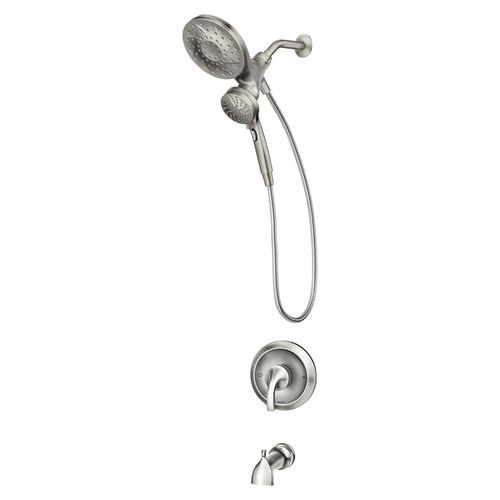 Multifunktions-Handbrause und Regendusche mit Fleckenresistentem Nickel-Finish
