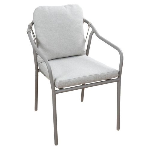 Dining Gartenstuhl Paris | Beige | Camel/Sake | Aluminium und Rope