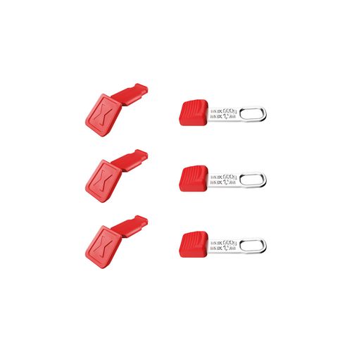KNIPEX 00 63 06 TCR TetheredTool Clips + ColorCode Clips rot, je 3 Stück )