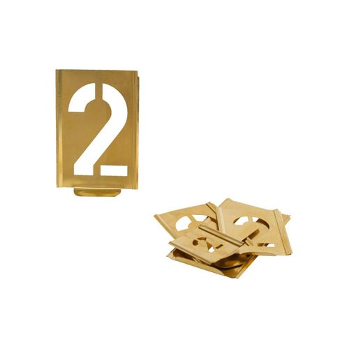 Kukko 327 Signierschablonensatz Zahlen 0-9 aus Spezialblech Schrift-Höhe 20 mm, 327-020-Z)