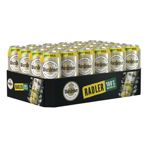 Warsteiner Radler Zitrone 2,5 % vol 0,5 Liter Dose, 24er Pack