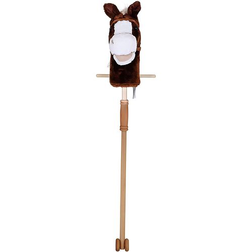 Steckenpferd KNORRTOYS "Hip Hop", gelb (dunkelbraun, weiß), Steckenpferde, KinderB:25cm L:95cm T:28cm, Holz, Polyester, B:25cm L:95cm T:28cm