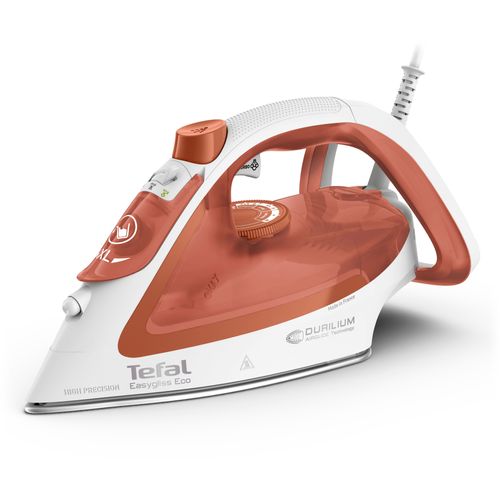 TEFAL Dampfbügeleisen "Tefal FV5782 Easygliss Eco Dampfbügeleisen", orange (orange, weiß), B:13,5cm H:16cm T:31cm, Bügeleisen, Dampfbügeleisen