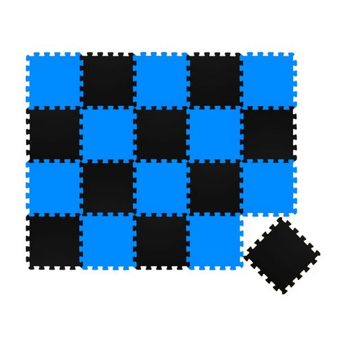 18 Teile Baby Kinder Puzzlematte ab Null - 30x30 Puzzle Spielmatte Krabbelmatte