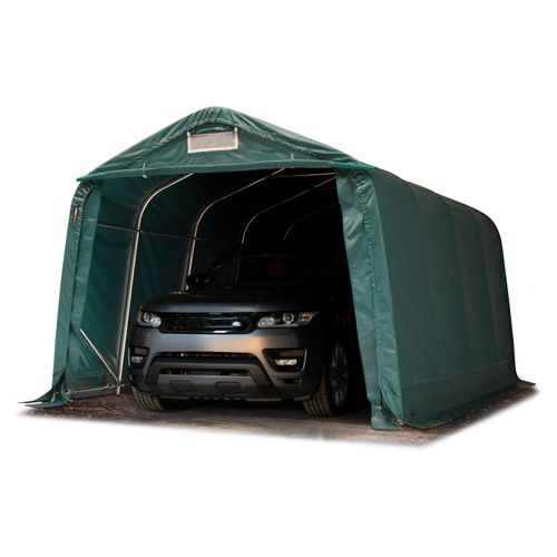 Garagenzelt Carport 3,3 x 4,8 m in grün Unterstand Lagerzelt PVC 800 N Plane, für Betonuntergrund