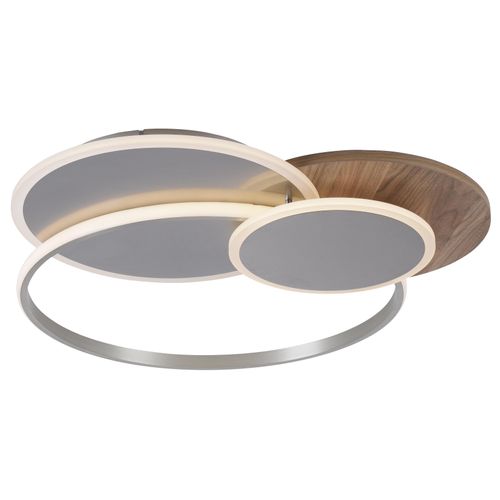 Paul Neuhaus Palma Led Deckenlampe Deckenlampe Lampe 50 Watt Holz Silber Weiß