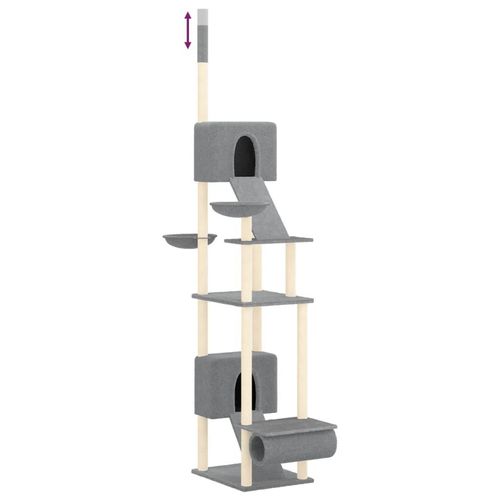 "2026 Moderne" Kratzbaum Deckenhoch Hellgrau 277-303cm - Tierbedarf CC501739