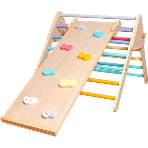 Pikler Dreieck mit Rutsche 2-in-1 GINGER HOME, Kletterdreieck aus Holz, Montessori
