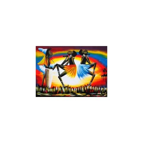 Fototapete PAPERMOON "Kultureller Tanz", bunt, B:3,5m L:2,6m, Vlies, Tapeten