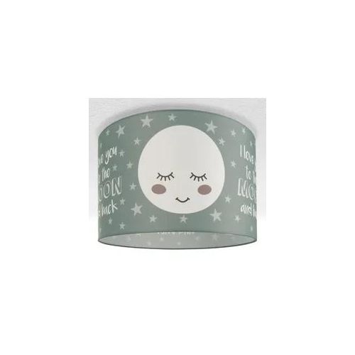 PACO HOME Deckenleuchte "Aleyna 103", weiß, 1, Ø 45,5cm H: 29,5cm, Leuchten, Kinderlampe Deckenlampe LED Kinderzimmer Lampe Mond-Motiv, E27, Kinderlampe