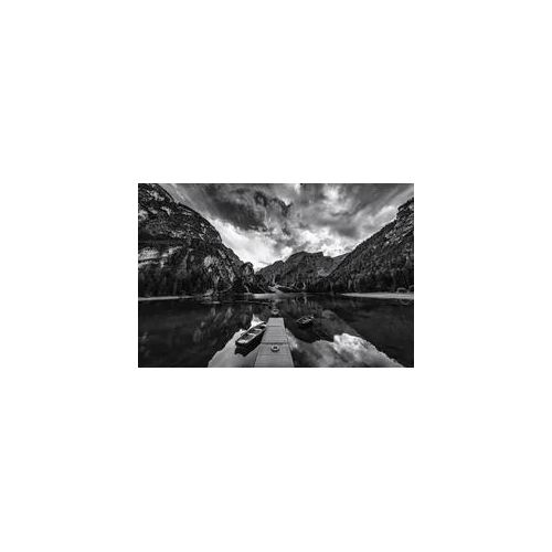 Fototapete PAPERMOON "Photo-Art MARCO TAGLIARINO, BRAIES 'GRAUSTUFEN'", bunt, B:3m L:2,23m, Vlies, Tapeten