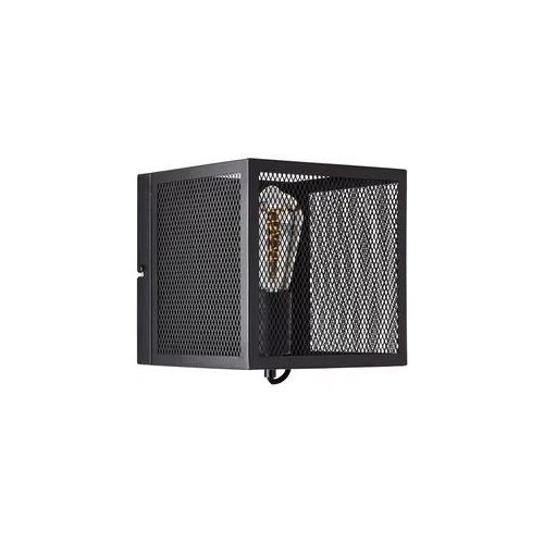 BRILLIANT Wandleuchte "Maze", schwarz (schwarz korund), 1, H: 20cm, 1 Stk., Leuchten, 20 x 20 x 20 cm, E27, Metall, schwarz korund, Wandleuchte