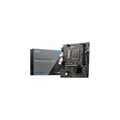 MSI Mainboard "PRO H610M-G DDR4", schwarz, B:21,1cm H:6,5cm T:24,4cm, Mainboards