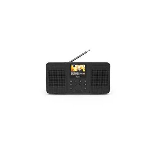HAMA Digitalradio (DAB+) "Digitalradio (DAB+, Internetradio, Bluetooth RX, App)", schwarz, B:23,5cm H:12,5cm T:8cm, Radios