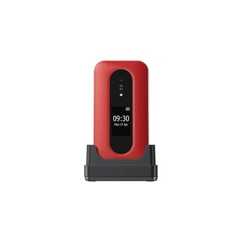 DORO Klapphandy "Leva L30", rot, B:9cm H:5,5cm T:19,1cm, Mobiltelefone