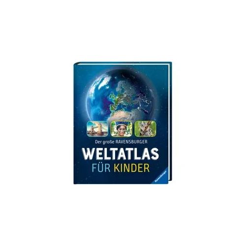 Sachbuch RAVENSBURGER "Der große Ravensburger Weltatlas für Kinder", bunt, B:24cm H:32cm, Bücher