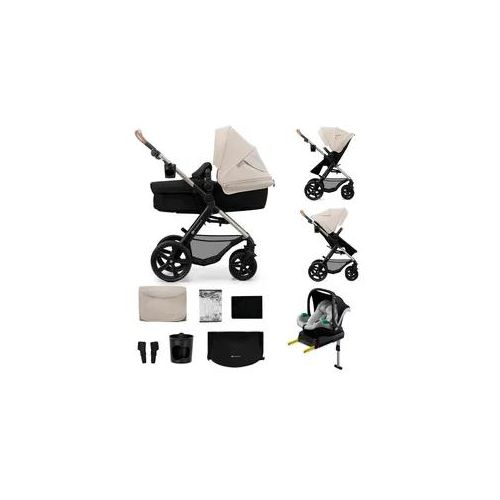 Kombi-Kinderwagen KINDERKRAFT "MOOV 2 4in1 EVA", Kinder, grau, Stahl, Kinderwagen, mit EVA-Rädern