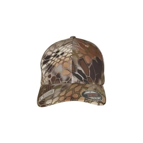 Flex Cap FLEXFIT "Flexfit Unisex Flexfit Kryptek Cap", Gr. L/XL, highlander, 100% Polyester, Caps