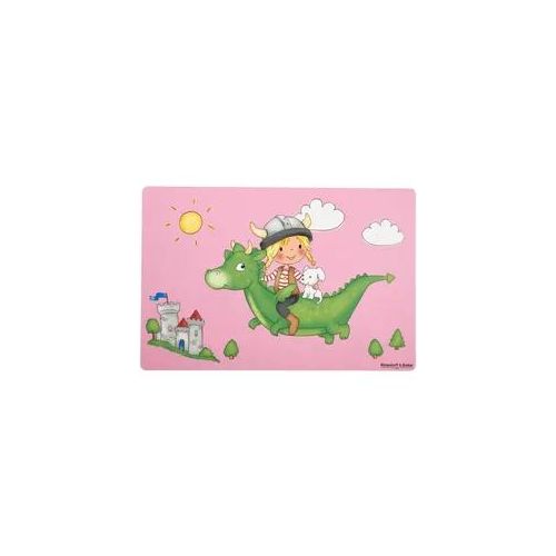 Platzset RITZENHOFF & BREKER "Platzset Drache 45 x 30 cm pink", pink, Platzsets