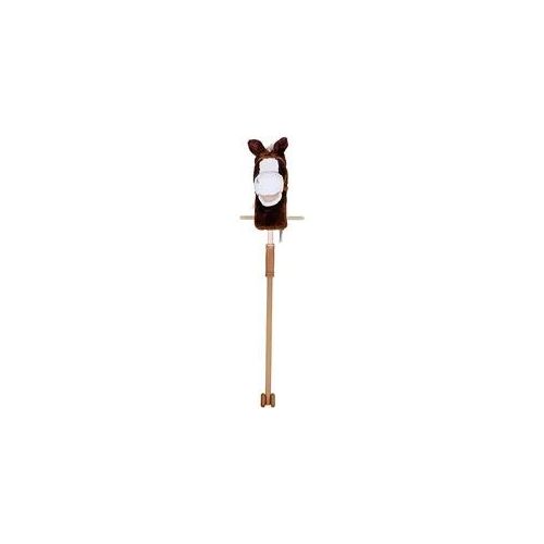 Steckenpferd KNORRTOYS "Hip Hop", gelb (dunkelbraun, weiß), Steckenpferde, KinderB:25cm L:95cm T:28cm, Holz, Polyester, B:25cm L:95cm T:28cm
